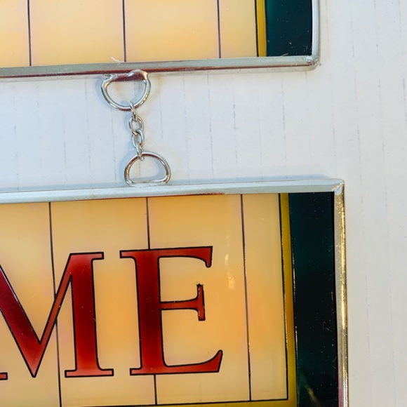 Amia Linda McFadden Sun Catcher Welcome Sign Horses Equestrian Stain Glass - Picture 10 of 14